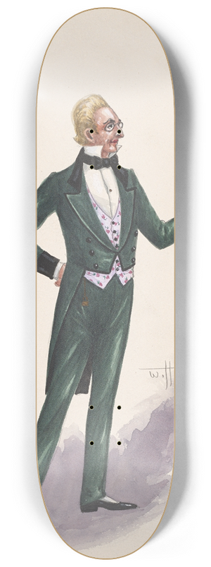 Will R. Barnes - Picklesnitz; Act II-Milton Lusk 8.25 inch art skate deck