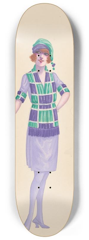 Will R. Barnes - Skiing, 24 8.25 inch art skate deck