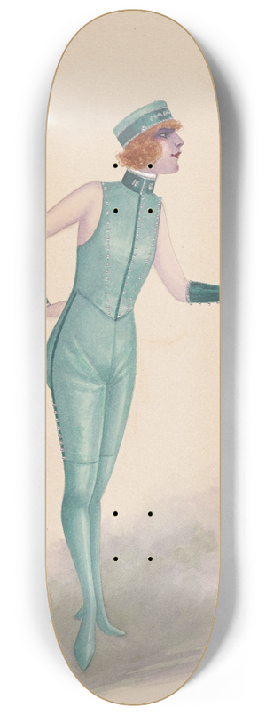 Will R. Barnes - The Bell-boys, 7 8.25 inch art skate deck