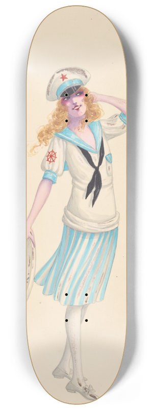 Will R. Barnes - Yachting, 3 8.25 inch art skate deck