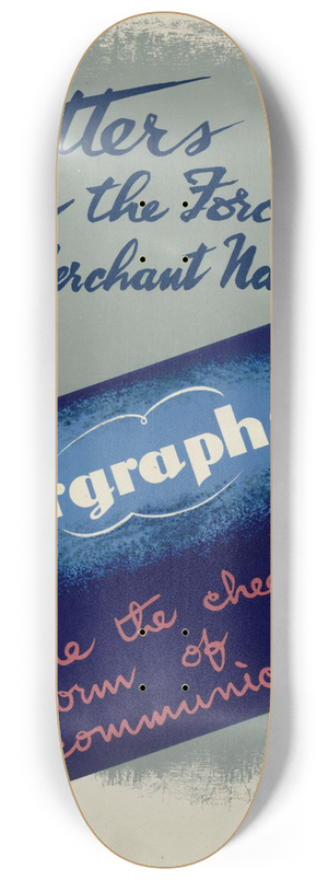 Austin Cooper - Letters for the Forces & Merchant Navy 8.25 inch art skate deck