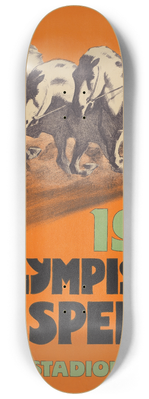 Willy Sluiter - Olympische spelen 1916 Amsterdam Stadion 31 aug.-3 sept. 8.25 inch art skate deck