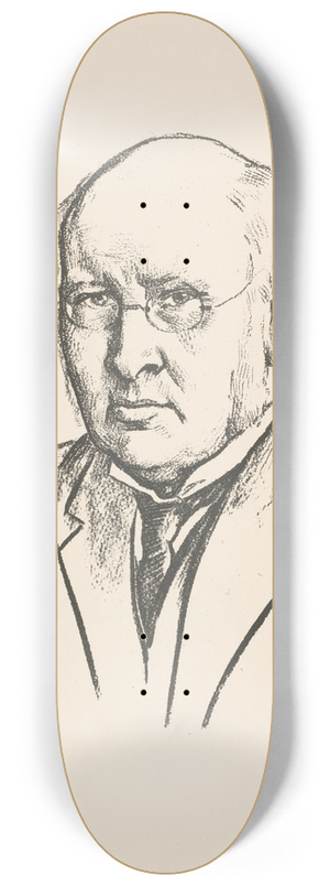 Willy Sluiter - Portret van Rudolph Hendrik Saltet 8.25 inch art skate deck