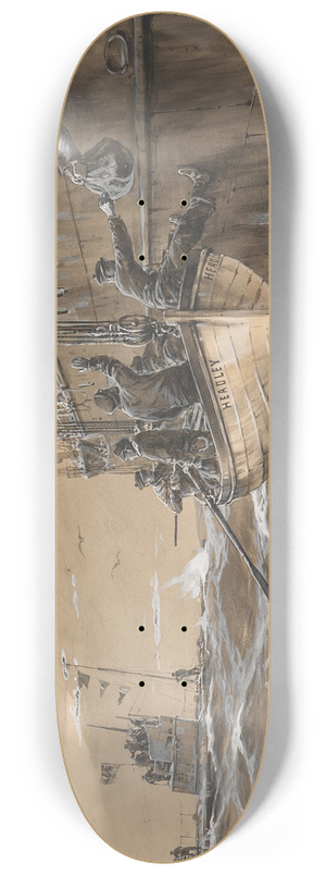 Willy Stwer - Deutsches U-Boot begegnet britischer U-Boot Falle Headley 8.25 inch art skate deck