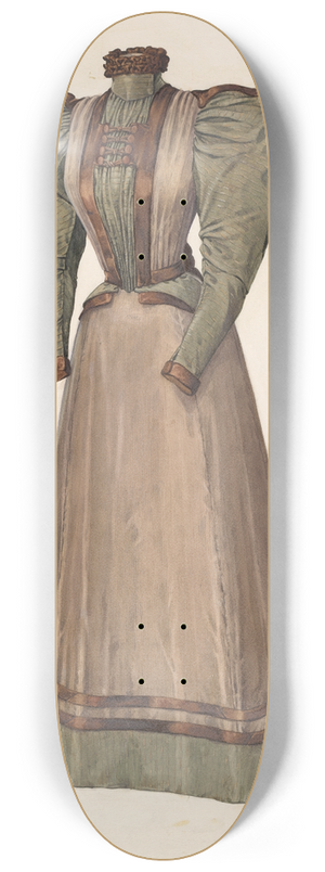 Winifred Gibbes - Dress 8.25 inch art skate deck