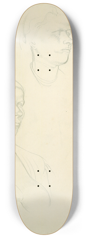 Winifred Knights - Untitled  preparatory drawing for The marriage at Cana 8.25 inch art skate deck