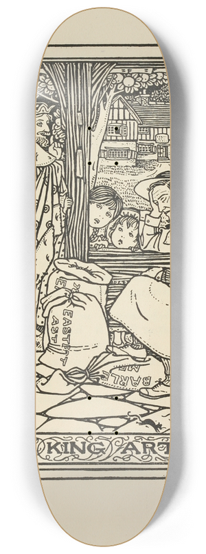Winifred Smith - Good king Arthur 8.25 inch art skate deck