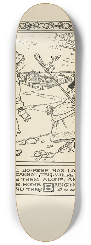 Winifred Smith - Little Bo-Peep has lost her sheep 8.25 inch art skate deck