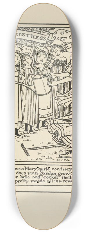 Winifred Smith - Mistress Mary. 8.25 inch art skate deck