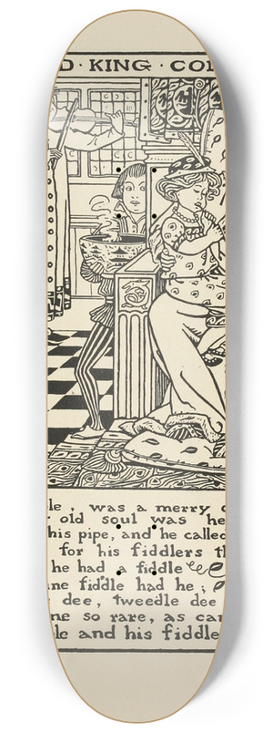 Winifred Smith - Old King Cole 8.25 inch art skate deck