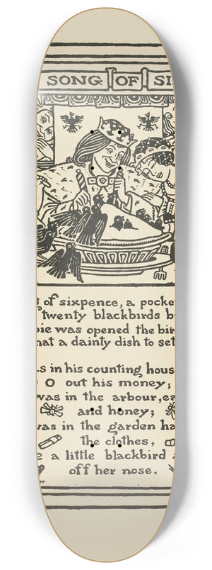 Winifred Smith - Sing a song of Sixpence 8.25 inch art skate deck