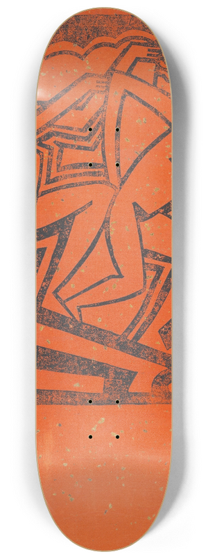 Winold Reiss - Design for fine art print, Three Figures.] [Expressionist scene with African influence 8.25 inch art skate deck