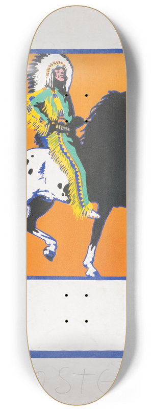 Winold Reiss - Graphic design for cover of the book The Sun Gods Children 8.25 inch art skate deck Winold Reiss - Graphic design for cover of the book The Sun Gods Children 8.25 inch art skate deck