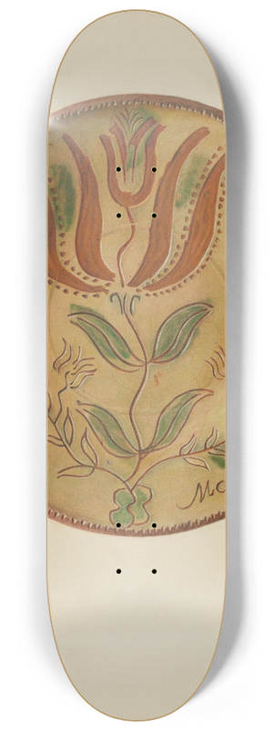 Austin L. Davison - Pa. German Plate 8.25 inch art skate deck