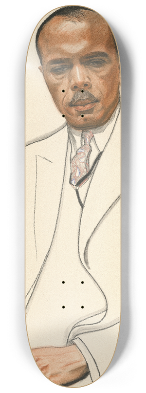 Winold Reiss - James Weldon Johnson 8.25 inch art skate deck