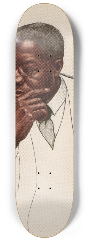 Winold Reiss - Robert Russa Moton 8.25 inch art skate deck