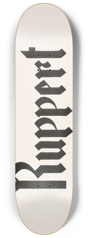 Winold Reiss - Typographical studies for Ruppert Beer 8.25 inch art skate deck