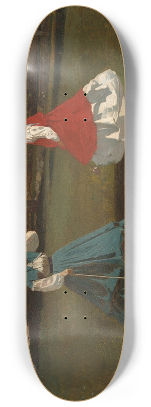 Winslow Homer - A Game ofCroquet 8.25 inch art skate deck
