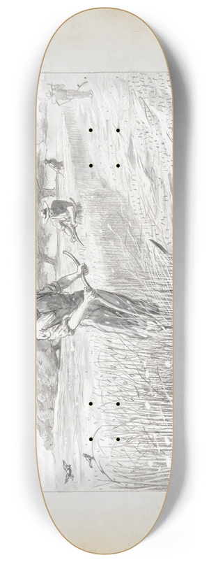 Winslow Homer - Bobs Dilemma (or TheMowers) 8.25 inch art skate deck Winslow Homer - Bobs Dilemma (or TheMowers) 8.25 inch art skate deck