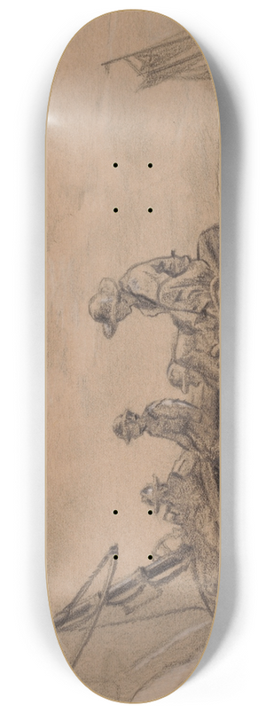 Winslow Homer - Breezing Up 8.25 inch art skate deck