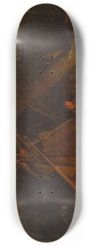 Winslow Homer - Camp Fire 8.25 inch art skate deck
