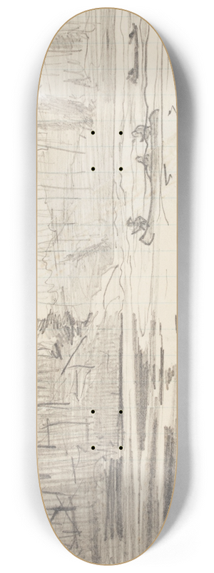 Winslow Homer - Canoes on a Lake 8.25 inch art skate deck