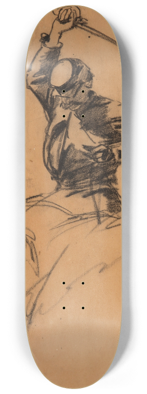 Winslow Homer - Cavalry Soldier with Sword on Horseback 8.25 inch art skate deck
