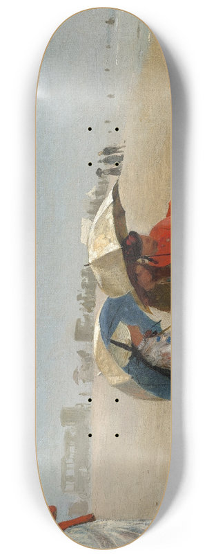 Winslow Homer - East Hampton Beach,Long Island 8.25 inch art skate deck