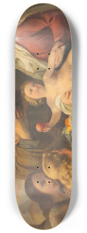 Austrian School - Adoration of the Holy Family 8.25 inch art skate deck