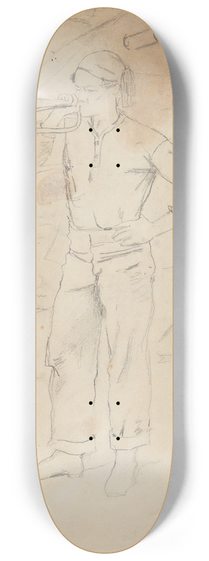 Winslow Homer - Man Wearing Zouaves Cap 8.25 inch art skate deck