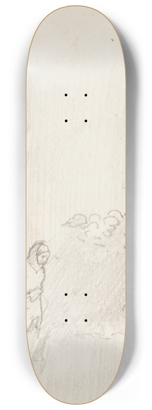 Winslow Homer - Men and Women Looking Out to Sea, Cullercoats, England 8.25 inch art skate deck