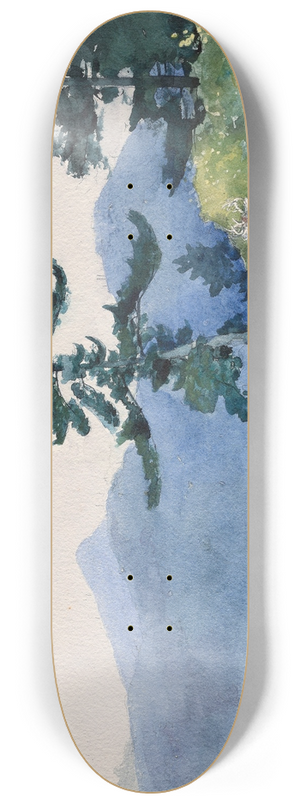 Winslow Homer - North Woods Club, Adirondacks (The Interrupted Tete-a-Tete) 8.25 inch art skate deck Winslow Homer - North Woods Club, Adirondacks (The Interrupted Tete-a-Tete) 8.25 inch art skate deck
