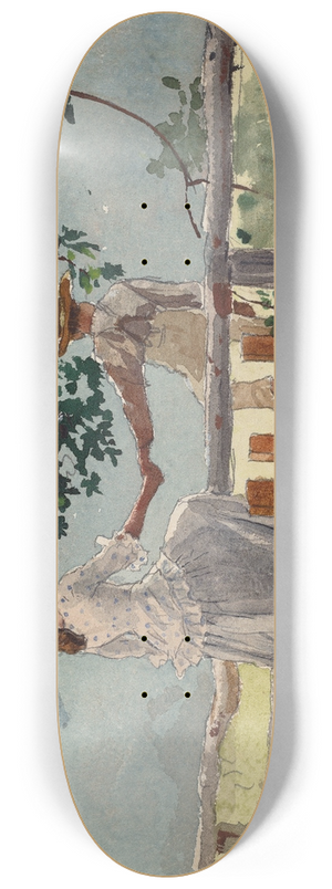Winslow Homer - On the Stile 8.25 inch art skate deck