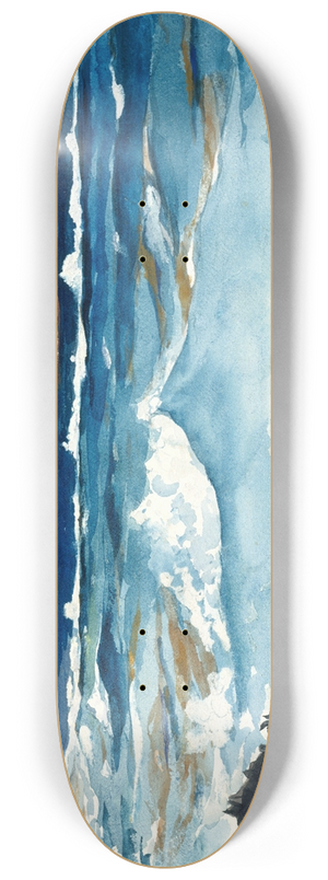 Winslow Homer - Shore and Surf, Nassau 8.25 inch art skate deck Winslow Homer - Shore and Surf, Nassau 8.25 inch art skate deck