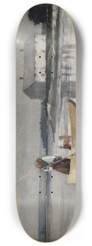 Winslow Homer - Spearing Eels 8.25 inch art skate deck