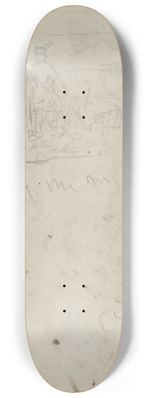 Winslow Homer - Thanksgiving in Camp (verso) 8.25 inch art skate deck Winslow Homer - Thanksgiving in Camp (verso) 8.25 inch art skate deck
