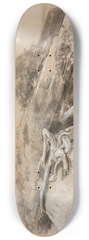 Winslow Homer - Tree Roots, Prouts Neck 8.25 inch art skate deck