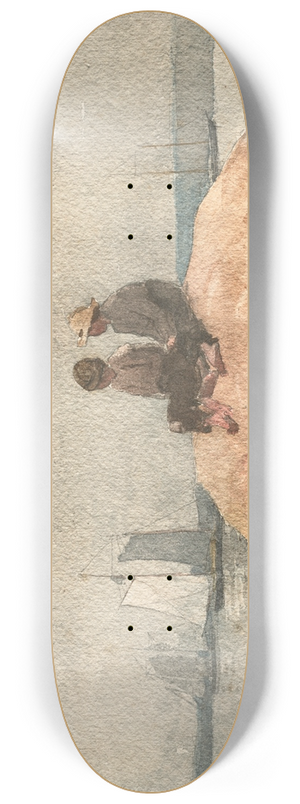 Winslow Homer - Two Boys Watching Schooners 8.25 inch art skate deck Winslow Homer - Two Boys Watching Schooners 8.25 inch art skate deck