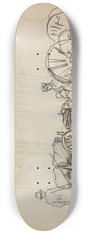 Winslow Homer - Yoke of Oxen 8.25 inch art skate deck