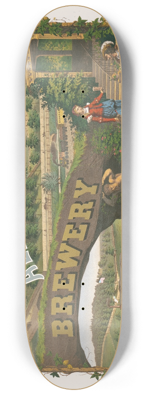 Wittemann Bros. - Highland Spring, ale & porter brewery 8.25 inch art skate deck Wittemann Bros. - Highland Spring, ale & porter brewery 8.25 inch art skate deck