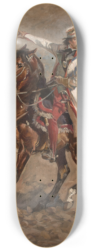 Wojciech Kossak - Kociuszko on Horseback 8.25 inch art skate deck
