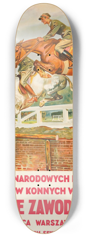 Wojciech Kossak - Wiosenne zawody konne 8.25 inch art skate deck