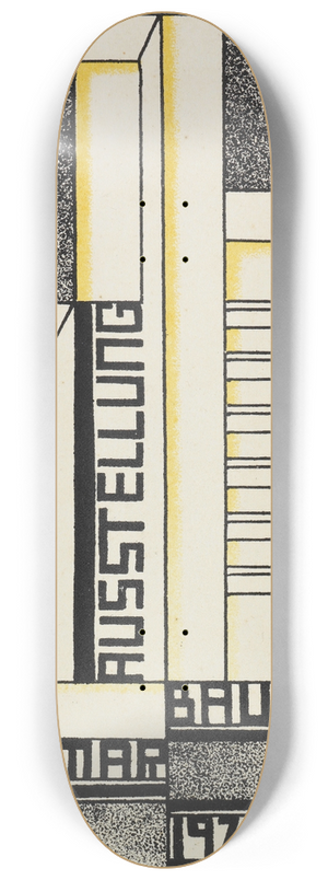 Wolfgang Molnar - Bauhaus-Postkarte 8.25 inch art skate deck