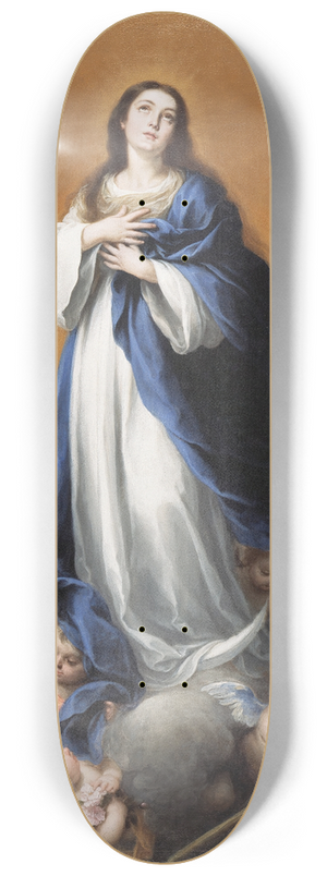 workshop of Bartolom Esteban Murillo - The Immaculate Conception 8.25 inch art skate deck