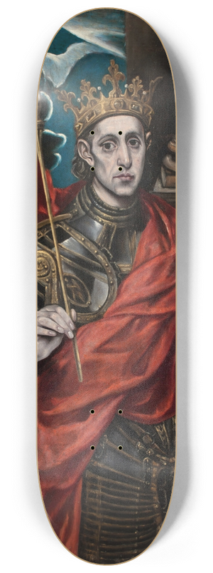 Workshop of El Greco - St Louis, King of France 8.25 inch art skate deck