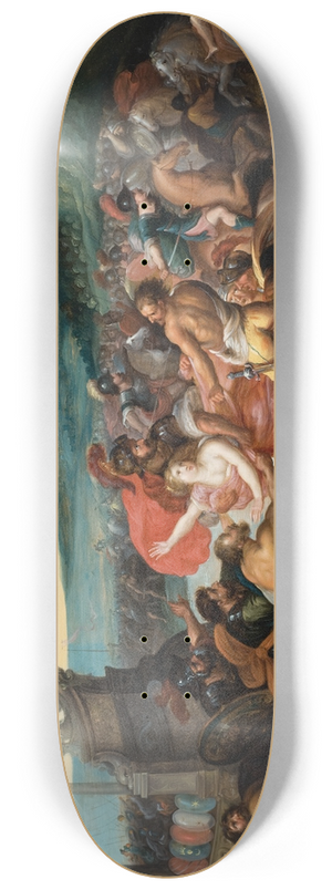 Workshop of Frans Francken the Younger - The Abduction of Helen 8.25 inch art skate deck