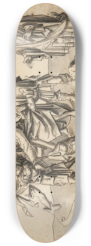 Workshop of Hans Holbein the elder - The Mocking of Chris 8.25 inch art skate deck