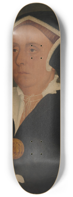 Workshop of Hans Holbein the Younger - Lady Rich (Elizabeth Jenks, died 1558) 8.25 inch art skate deck