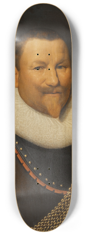 Workshop of Jan Daemen Cool - Portrait of Pieter Pietersz Hein (1577-1629) 8.25 inch art skate deck