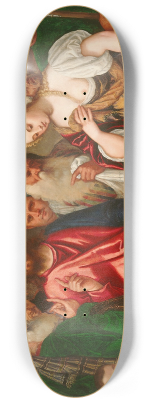 Workshop of Paolo Veronese - Christ and the Woman Taken in Adultery 8.25 inch art skate deck